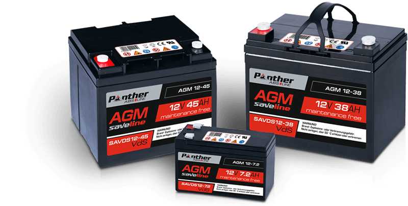 savline AGM VdS Batterietypen für Industrie und Traktionsanwendungen